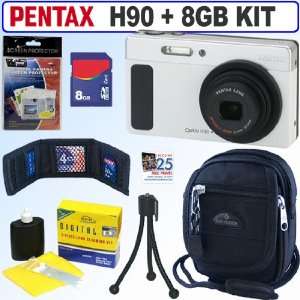  Pentax Optio H90 12.1 MP Digital Camera (Ceramic White 