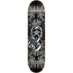  Superior Vanguard Skateboard Deck   7.6 Black/Grey Sports 
