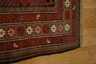 EXCELLENT ANTIQUE 5X8 CAUCASIAN SHIRVAN RUSSIAN ORIENTAL AREA RUG WOOL 