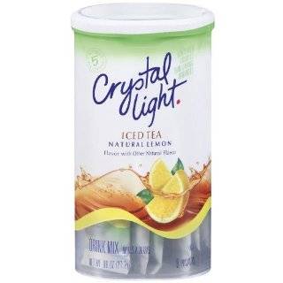 Crystal Light Iced Tea Drink Mix (Makes 8 Quarts), Natural Lemon, 0.96 