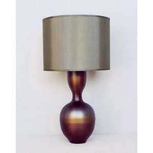   Ruby Table Lamp in Bronze Burst with Driftwood Shade