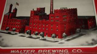 Walter Brewing Co Eau Claire Wisconsin Factory Scene Walters Beer Tray 