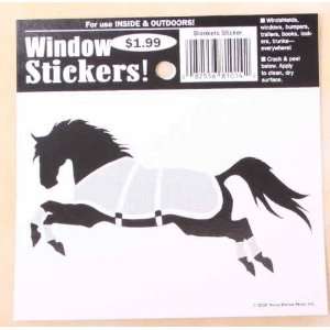 Horse with Blanket Window Sticker Decal 