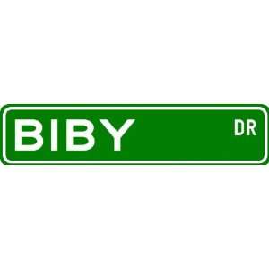 BIBY Street Sign ~ Personalized Family Lastname Sign ~ Gameroom 
