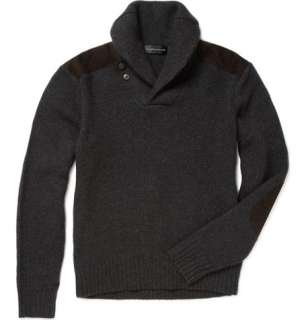  Clothing  Knitwear  V necks  Shawl Collar Sweater