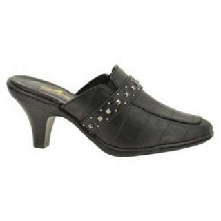 Womens Annie Matty Black Croc Shoes 