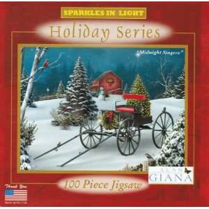  100 Piece Holiday Series Jigsaw Puzzle   Midnight Singers 