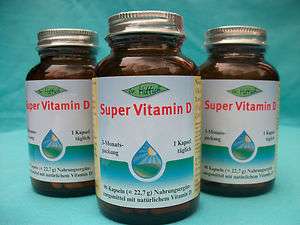   100g)   3 x Dr. Hittich Super Vitamin D, 90 Kaps., 600 IE, aus Hefe