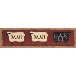 Baah Baah Black Sheep by Lisa Hilliker 30x8  Kitchen 