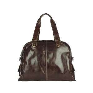  LILA PIX Leather Handbag Tertia Deepbrown Arts, Crafts 