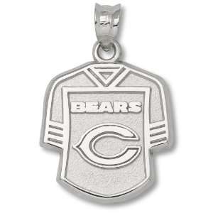  Sterling Silver 5/8 Chicago Bears Jersey Pendant Jewelry
