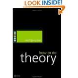 How to Do Theory (How to Study Literature) by Wolfgang Iser (Sep 5 