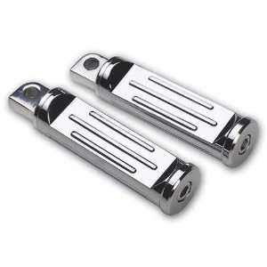   Foot Pegs for Harley Davidson, Ball Milled, Pair, Chrome Automotive