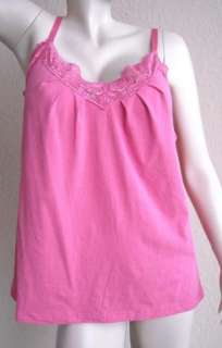 NEW OLD NAVY WOMAN LACE TRIM CAMI Top ROSE 4X  