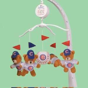 CHICAGO CUBS Team Mascots Plush Baby MUSICAL BASEBALL MOBILE  