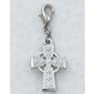Carded Clip on Medals Celtic Irish Cross Clips on Back Packs, Zippers 
