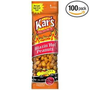 Kars Nuts Blazin Hot Peanuts, 1.5 Ounce Bags (Pack of 100)  