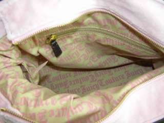 NWT JUICY COUTURE $188 SCOTTIE DOG PINK VELOUR CRYSTAL CLASSPRES BAG 