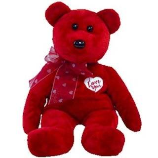  TY Beanie Buddy   VALENTINA the Red Bear Toys & Games