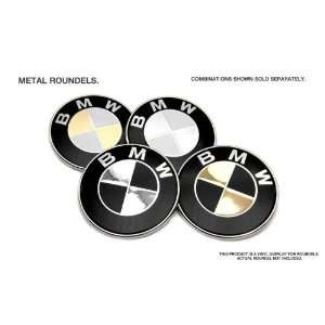   Roundel Emblems  7 Piece Kit For Any BMW  9pcs for Z3 Z4  Metal  Gold