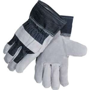  Black Stallion 4D Value Split Cowhide Leather Palm Gloves 