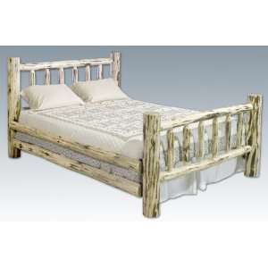 Montana Woodworks Twin Log Bed Unfinished 87x46w. 