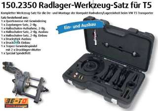 T5 Radlagerwerkzeugsatz, 13 tlg. im Koffer 150.2350 T 5  