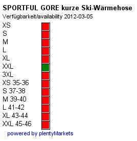 Kurze GORE Windstopper Ski Wärmehose made by SPORTFUL