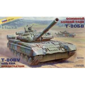  T 80BV Soviet Main Battle Tank w/ERA 1 35 Zvezda Toys 