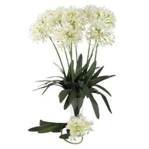   Natural White 29 Inch African Lily Stem (Set of 12)