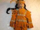 VTG Native American Indian Doll 16 Full Costume China  