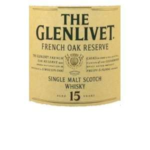  Glenlivet 15 Year French Oak Reserve Speyside Single Malt 