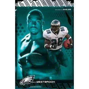  Brian Westbrook (With Football) Sports Poster Print   24 