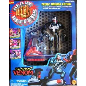   TOY BIZ MARVEL COMICS VICIOUS VENOM HEAVY HITTERS 1996 Toys & Games
