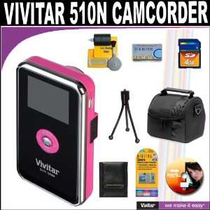  Vivitar DVR510 Night Vision Video Camcorder (Pink 