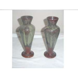  Pair Vintage Wales Japan Porcelain Vases 