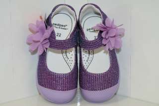 Pediped Toddler Girls Shoes Purple Evie Size 6,7,8,9,10  