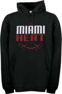 Miami Heat Black Logo Fleece Hooded Sweatshirt  