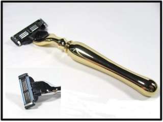   Razor with a Gillette Mach III® flexible/rotating, replaceable head