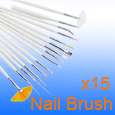 PC 2 Ways Acrylic Nail Art Brush Pen Cuticle Pusher  