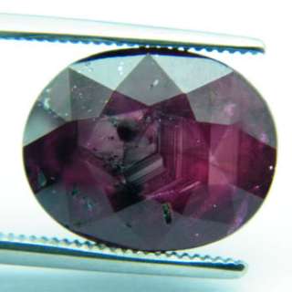 JUMBO 9.70ct NATURAL OVAL FACET RED RUBY  