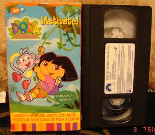 Dora The Explorer Activate Swing Into Action Spanish Dubbed Vhs Video 