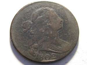 1802 Draped Bust Large Cent   Nice  