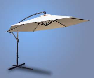 Deluxe 10 Outdoor Patio Hanging Sun Offset Umbrella Gazebo Shade Tent 