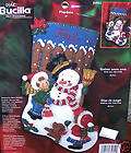 Bucilla PLAYDATE Felt Christmas Stocking Kit Factory Direct OOP 