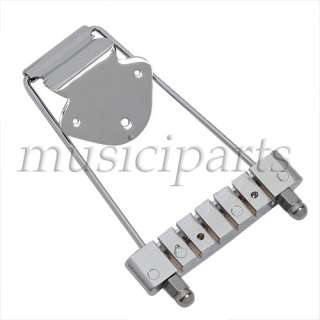 Replacement trapeze tailpiece for bass guitar and archtop guitar, or 