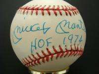 Mickey Mantle HOF 1974 Signed Autographed American League Baseball 