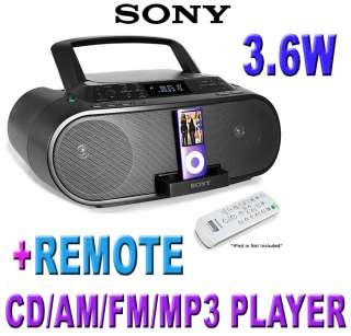 SONY ZS S2IP iPod DOCK BOOMBOX ~CD/AM/FM/~ w/ REMOTE  