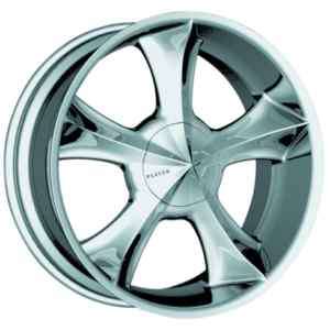 PLAYER 817 CHROME CAP, FITS 22,24 INCH WHEEL, CAP ONLY  
