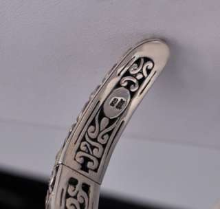 John Hardy Sapphire Sterling Silver 18k Cuff Bracelet  